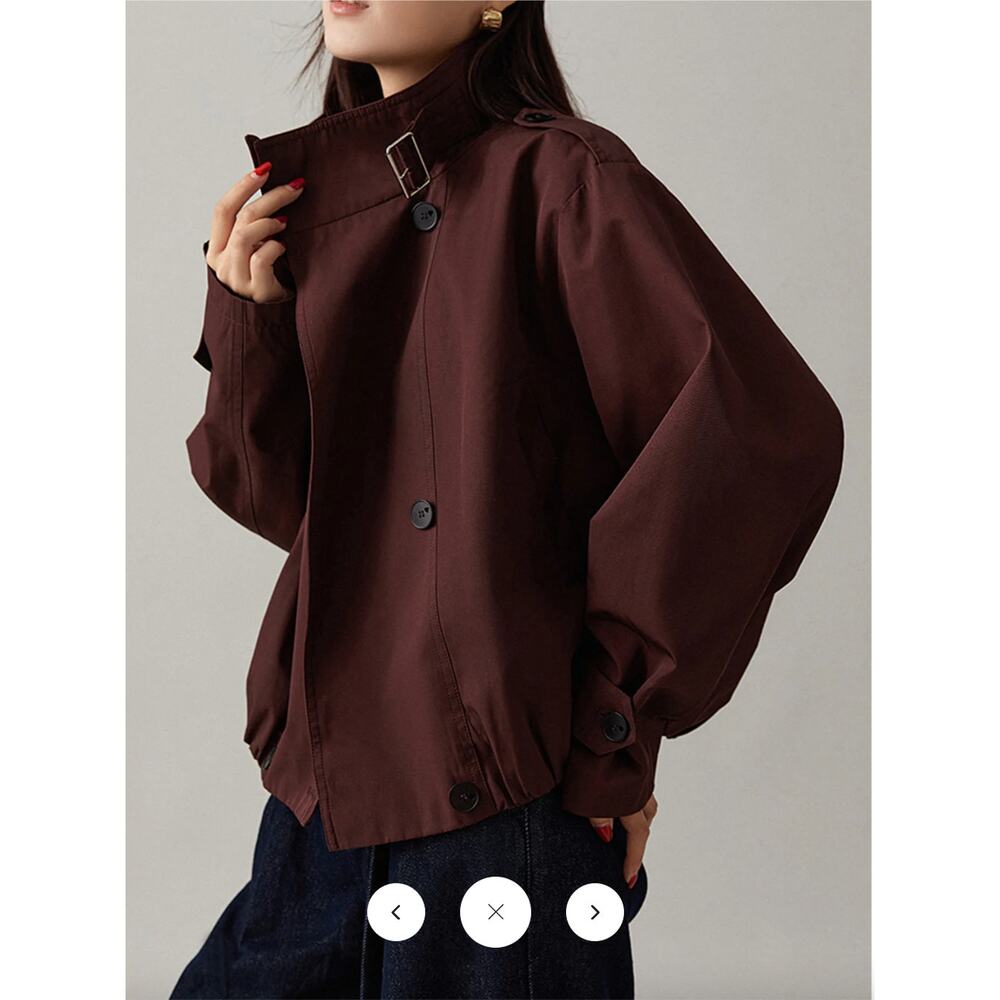 NWT Commense Vintage Loose Trench Coat Sz XL - Picture 5 of 6